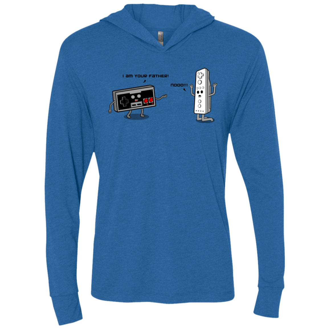 T-Shirts Vintage Royal / X-Small I am your father NES Triblend Long Sleeve Hoodie Tee