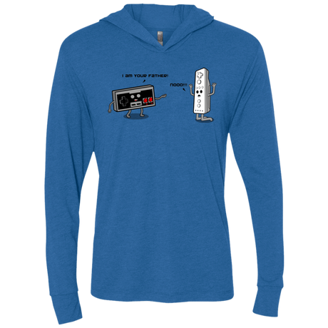 T-Shirts Vintage Royal / X-Small I am your father NES Triblend Long Sleeve Hoodie Tee