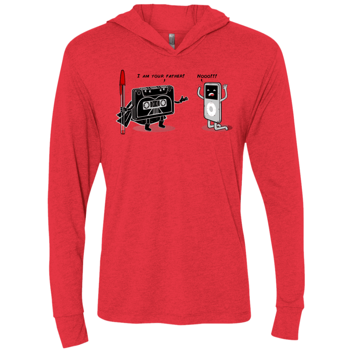 T-Shirts Vintage Red / X-Small I Am Your Father Triblend Long Sleeve Hoodie Tee