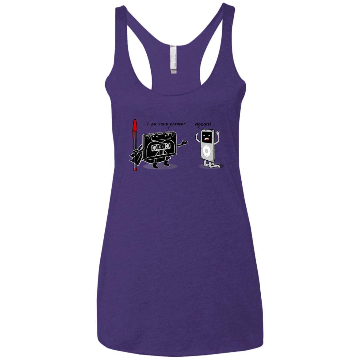 T-Shirts Purple / X-Small I Am Your Father Women's Triblend Racerback Tank