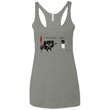T-Shirts Venetian Grey / X-Small I Am Your Father Women's Triblend Racerback Tank