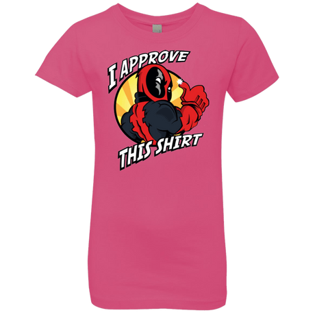 T-Shirts Hot Pink / YXS I Approve This Shirt Girls Premium T-Shirt