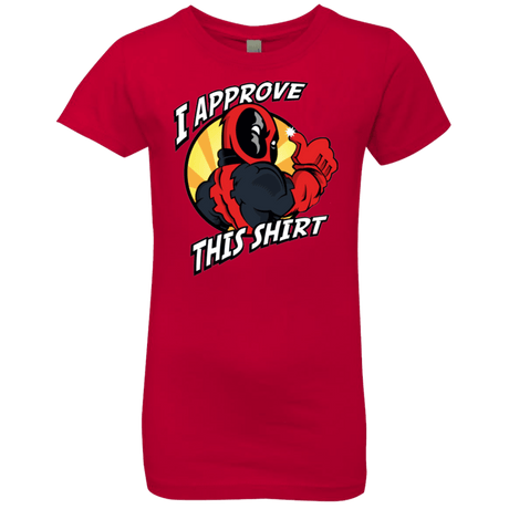 T-Shirts Red / YXS I Approve This Shirt Girls Premium T-Shirt