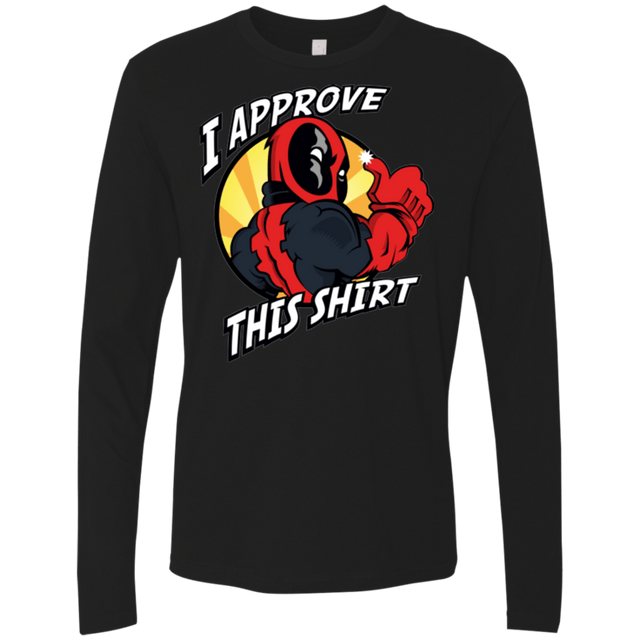 T-Shirts Black / Small I Approve This Shirt Men's Premium Long Sleeve