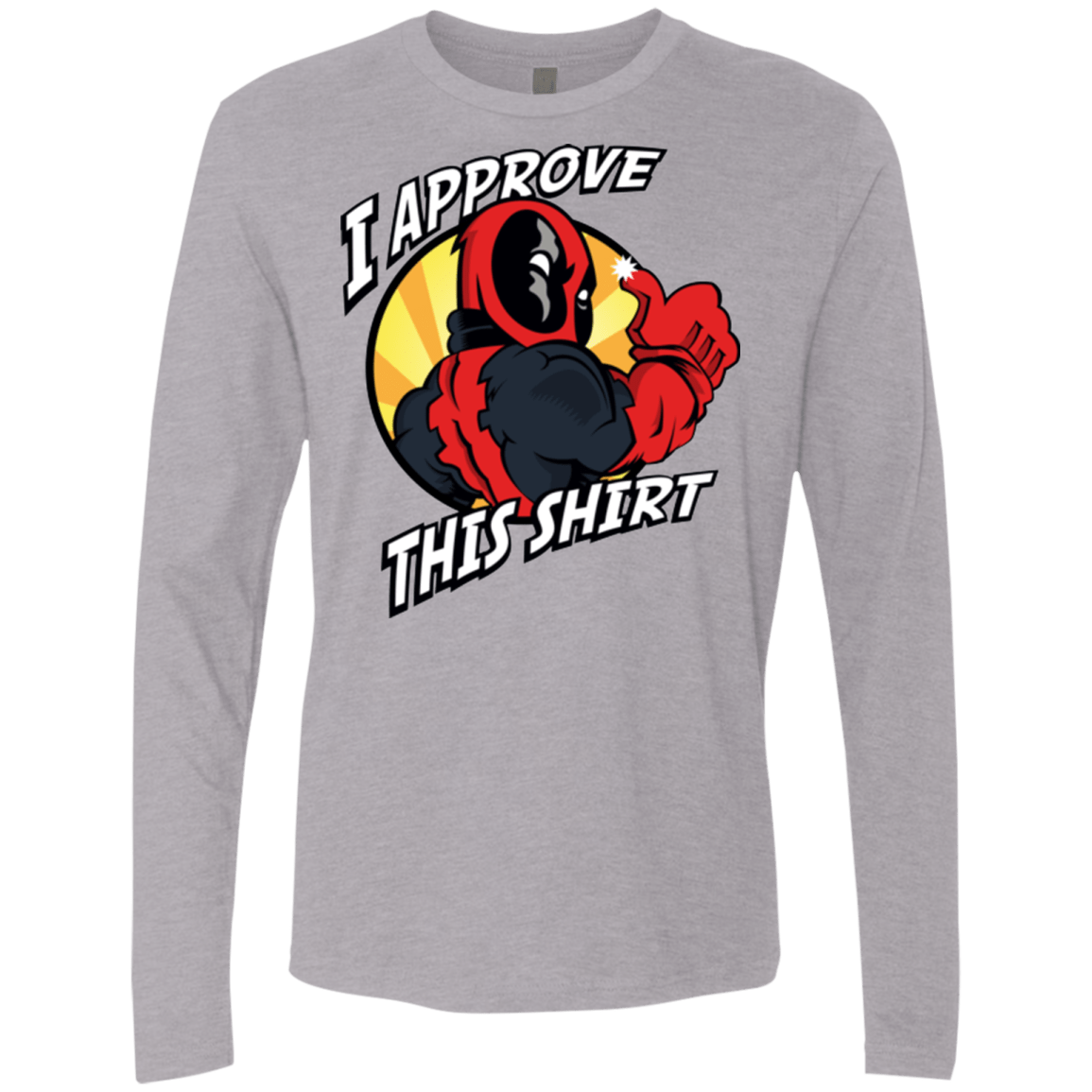 T-Shirts Heather Grey / Small I Approve This Shirt Men's Premium Long Sleeve