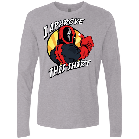 T-Shirts Heather Grey / Small I Approve This Shirt Men's Premium Long Sleeve