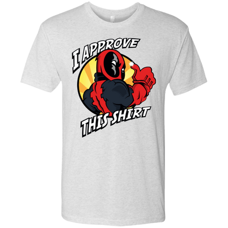 T-Shirts Heather White / Small I Approve This Shirt Men's Triblend T-Shirt