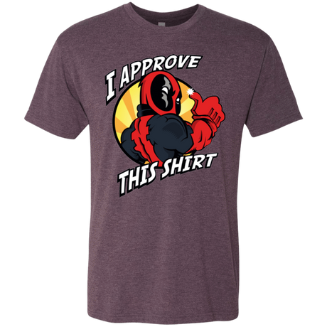 T-Shirts Vintage Purple / Small I Approve This Shirt Men's Triblend T-Shirt