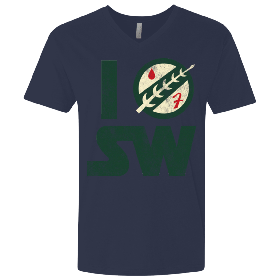 T-Shirts Midnight Navy / X-Small I Boba SW Men's Premium V-Neck