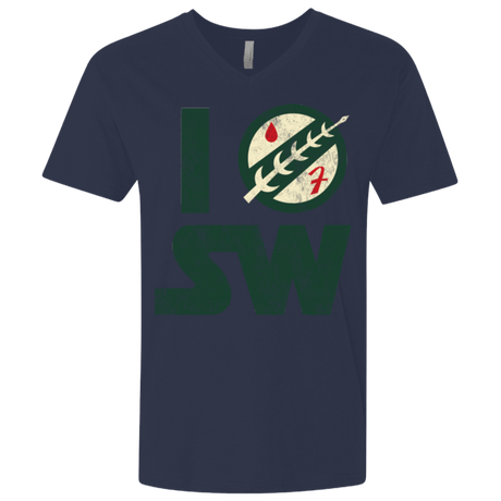 T-Shirts Midnight Navy / X-Small I Boba SW Men's Premium V-Neck