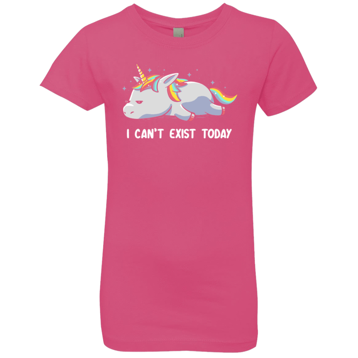 T-Shirts Hot Pink / YXS I Can't Exist Today Girls Premium T-Shirt