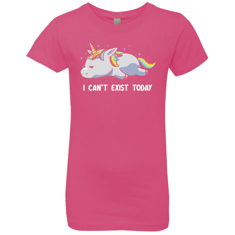 T-Shirts Hot Pink / YXS I Can't Exist Today Girls Premium T-Shirt