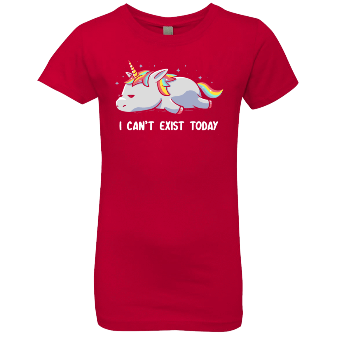 T-Shirts Red / YXS I Can't Exist Today Girls Premium T-Shirt