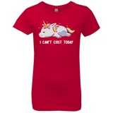 T-Shirts Red / YXS I Can't Exist Today Girls Premium T-Shirt