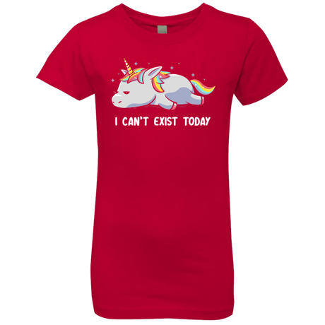 T-Shirts Red / YXS I Can't Exist Today Girls Premium T-Shirt