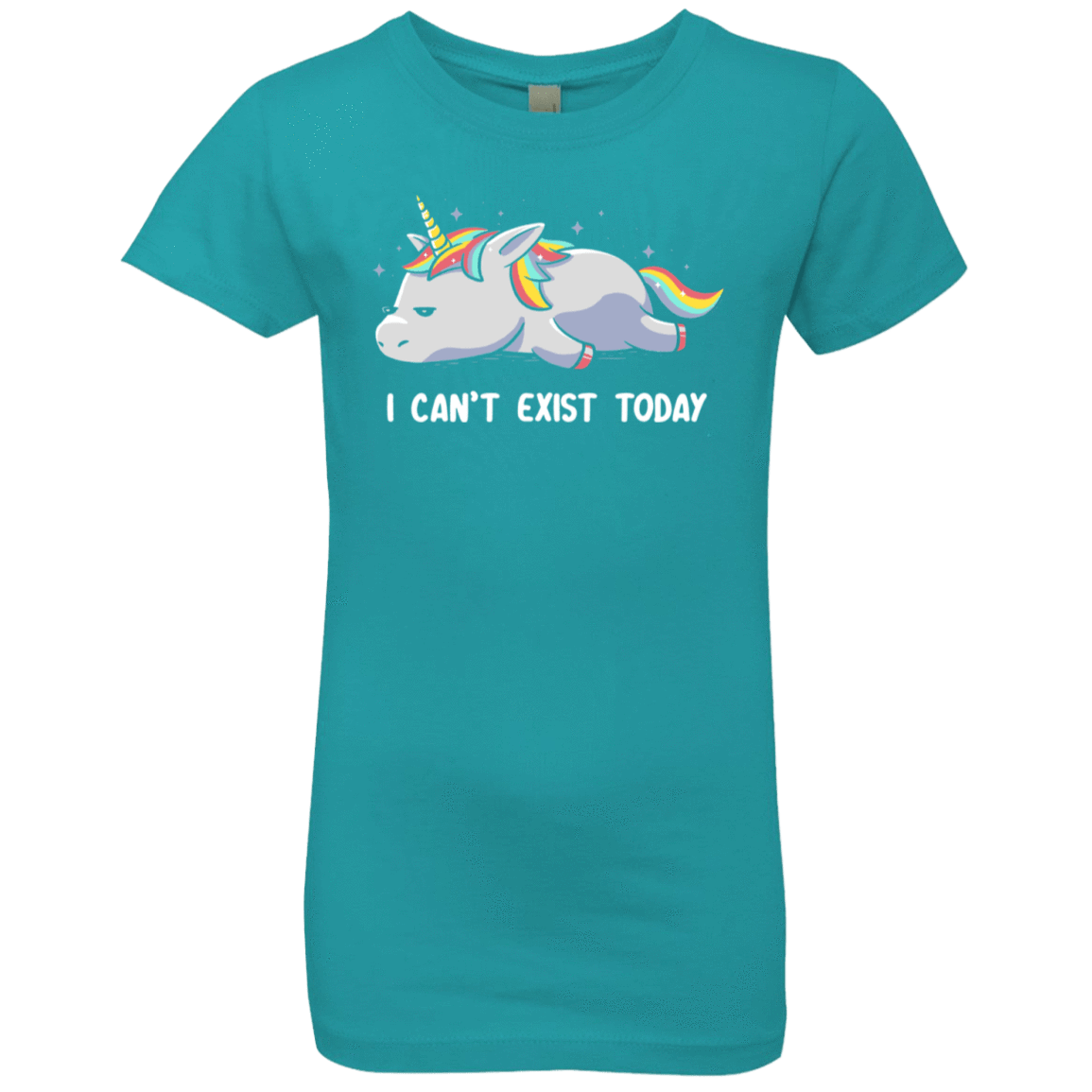 T-Shirts Tahiti Blue / YXS I Can't Exist Today Girls Premium T-Shirt