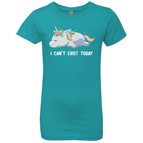 T-Shirts Tahiti Blue / YXS I Can't Exist Today Girls Premium T-Shirt