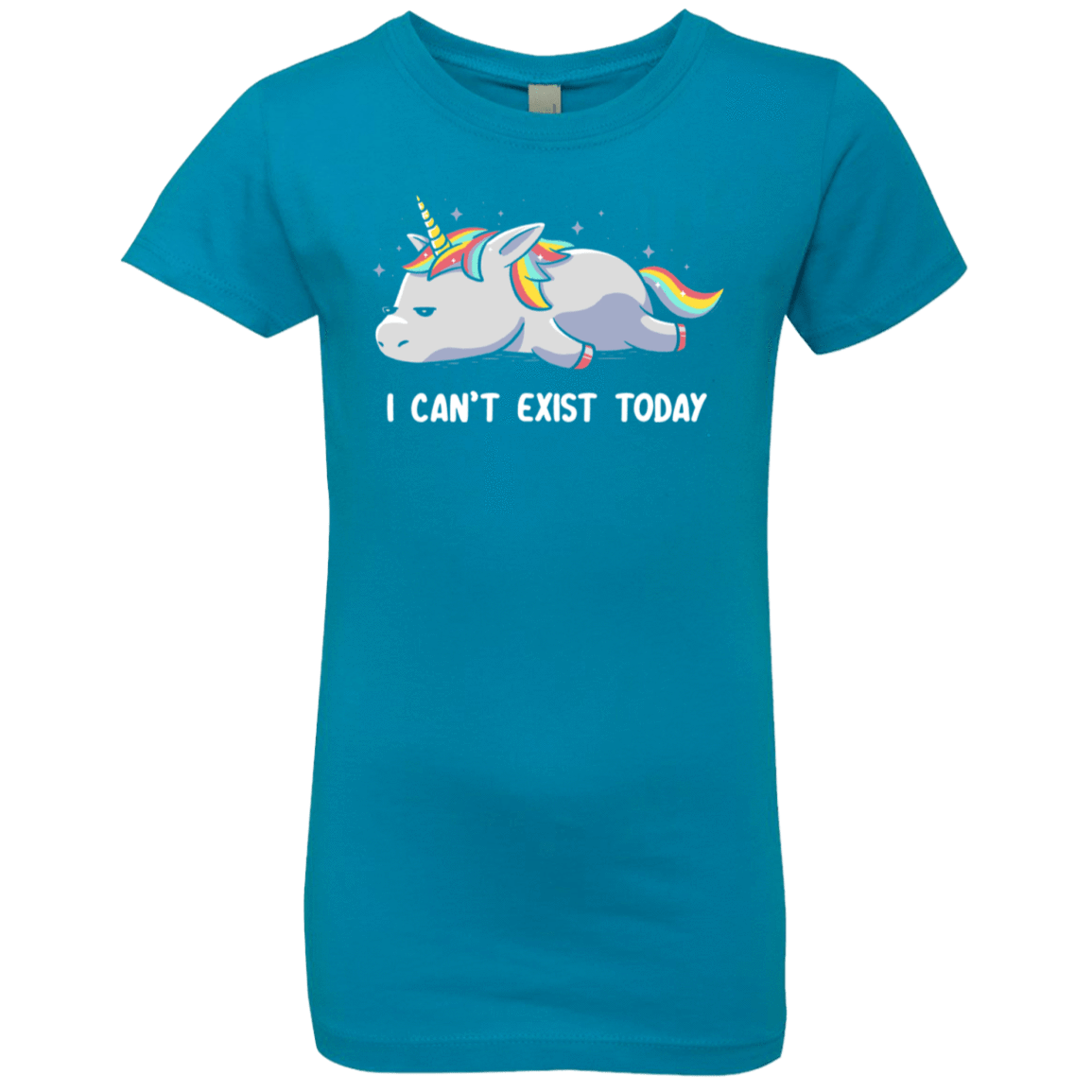 T-Shirts Turquoise / YXS I Can't Exist Today Girls Premium T-Shirt