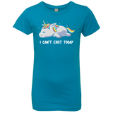 T-Shirts Turquoise / YXS I Can't Exist Today Girls Premium T-Shirt