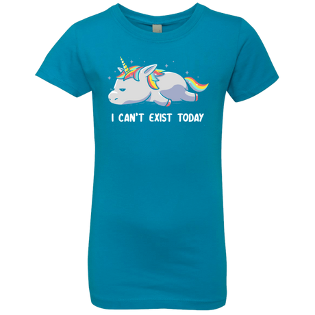 T-Shirts Turquoise / YXS I Can't Exist Today Girls Premium T-Shirt