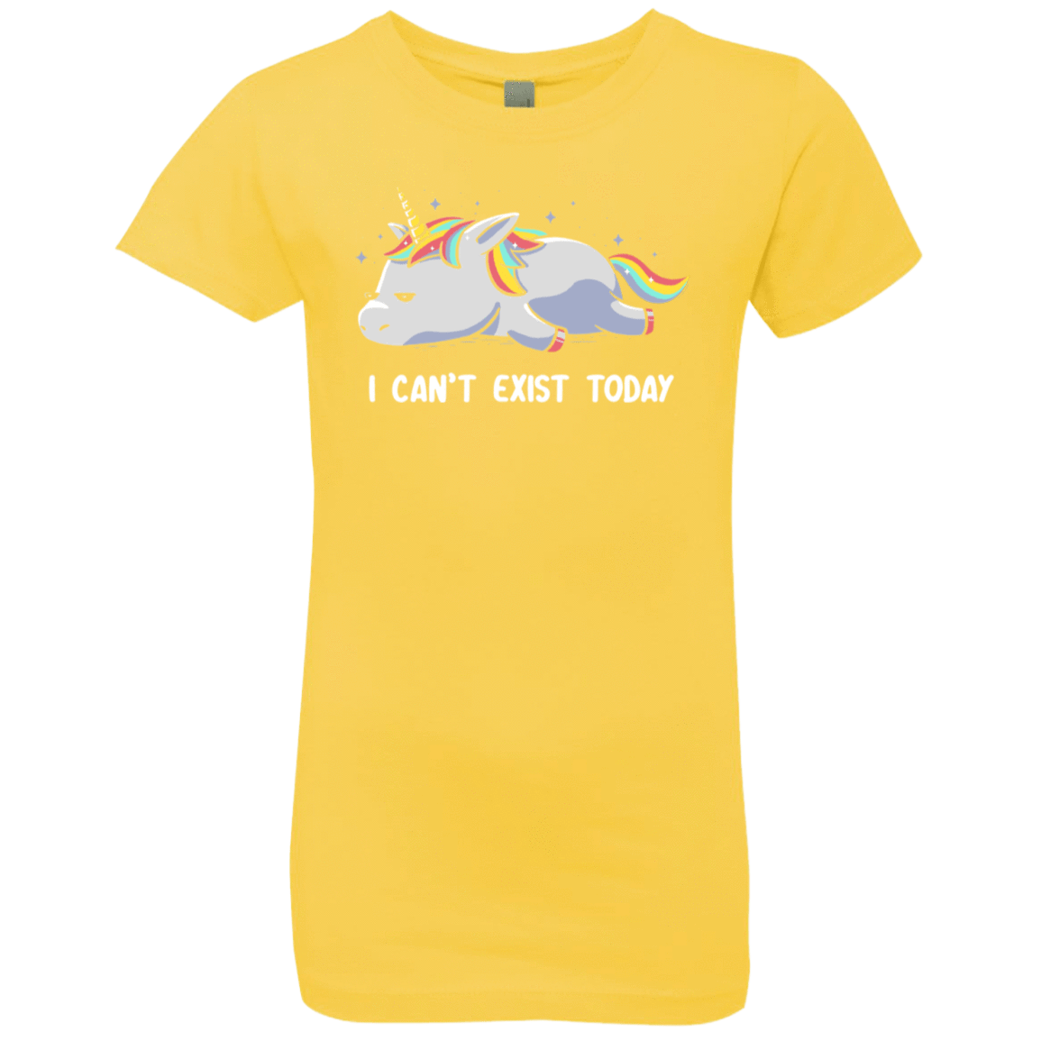 T-Shirts Vibrant Yellow / YXS I Can't Exist Today Girls Premium T-Shirt