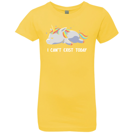 T-Shirts Vibrant Yellow / YXS I Can't Exist Today Girls Premium T-Shirt