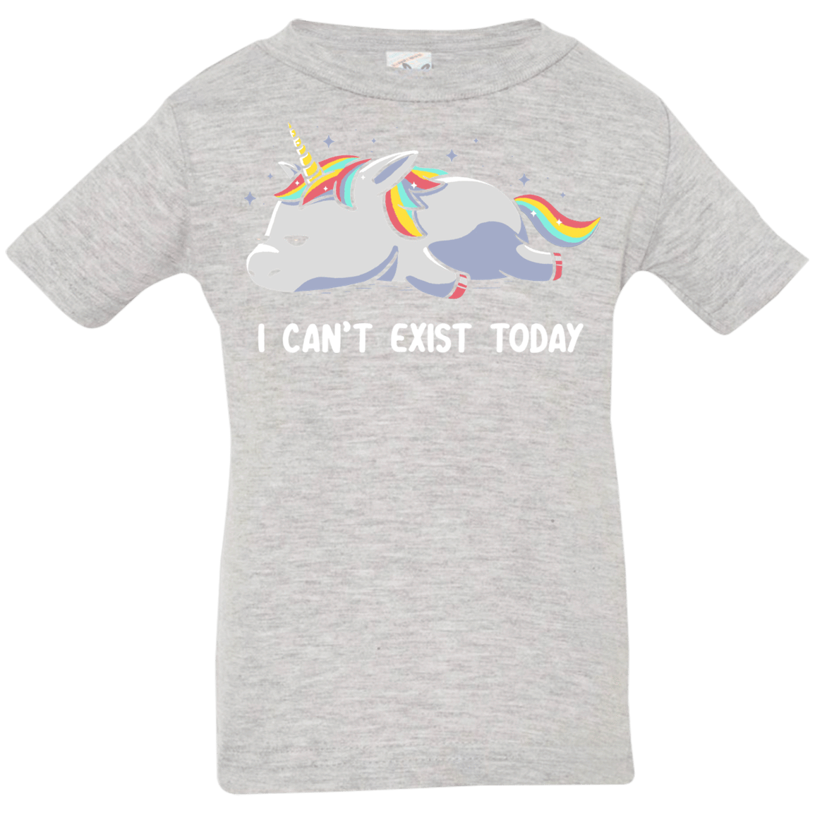 T-Shirts Heather Grey / 6 Months I Can't Exist Today Infant Premium T-Shirt