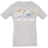 T-Shirts Heather Grey / 6 Months I Can't Exist Today Infant Premium T-Shirt