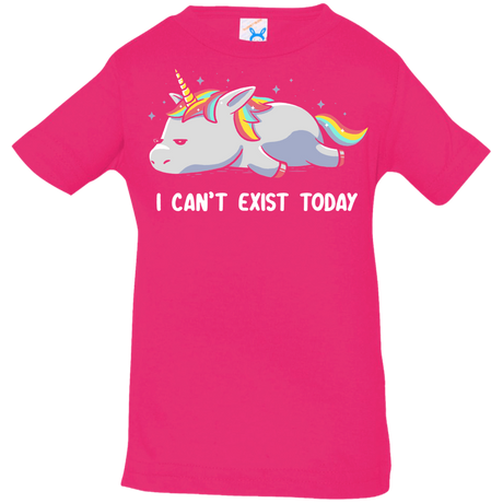 T-Shirts Hot Pink / 6 Months I Can't Exist Today Infant Premium T-Shirt