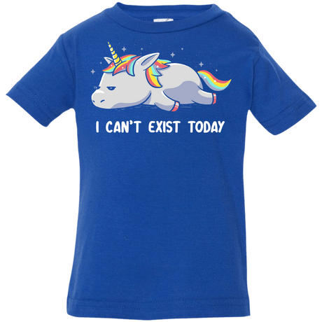 T-Shirts Royal / 6 Months I Can't Exist Today Infant Premium T-Shirt