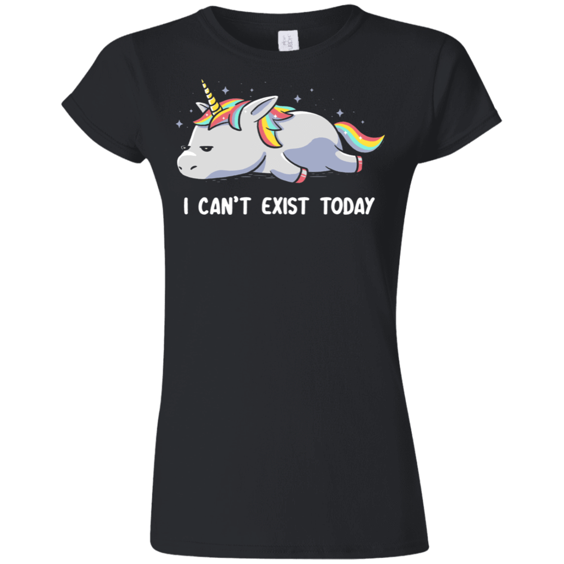 T-Shirts Black / S I Can't Exist Today Junior Slimmer-Fit T-Shirt