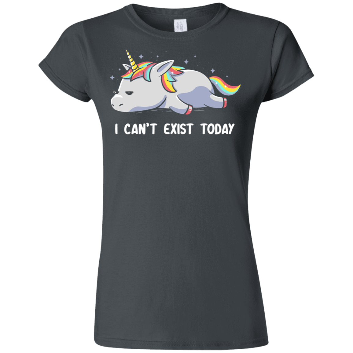 T-Shirts Charcoal / S I Can't Exist Today Junior Slimmer-Fit T-Shirt