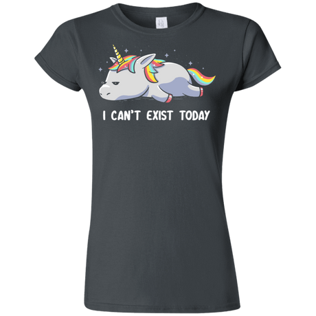 T-Shirts Charcoal / S I Can't Exist Today Junior Slimmer-Fit T-Shirt