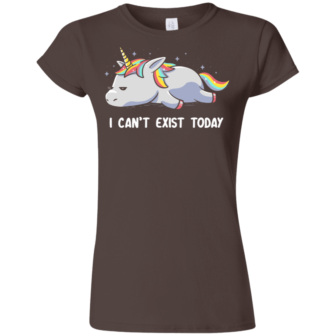 T-Shirts Dark Chocolate / S I Can't Exist Today Junior Slimmer-Fit T-Shirt