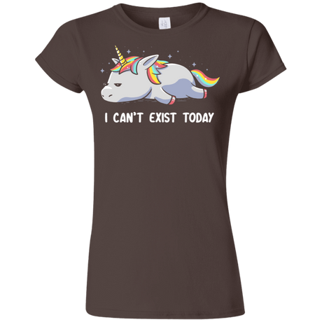 T-Shirts Dark Chocolate / S I Can't Exist Today Junior Slimmer-Fit T-Shirt