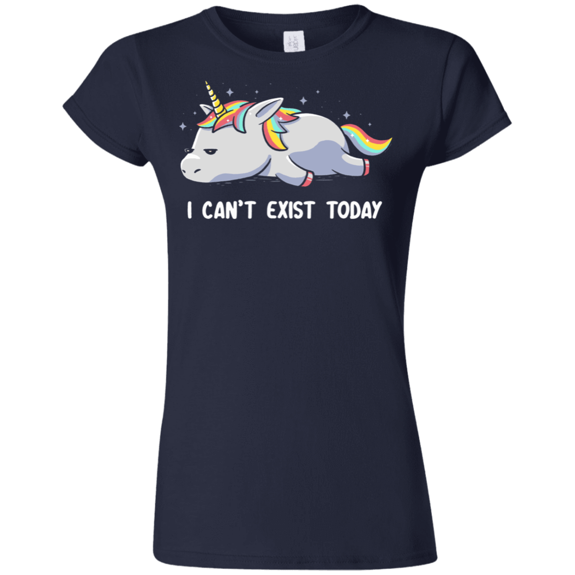 T-Shirts Navy / S I Can't Exist Today Junior Slimmer-Fit T-Shirt