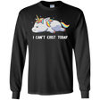 T-Shirts Black / S I Can't Exist Today Men's Long Sleeve T-Shirt