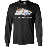 T-Shirts Black / S I Can't Exist Today Men's Long Sleeve T-Shirt