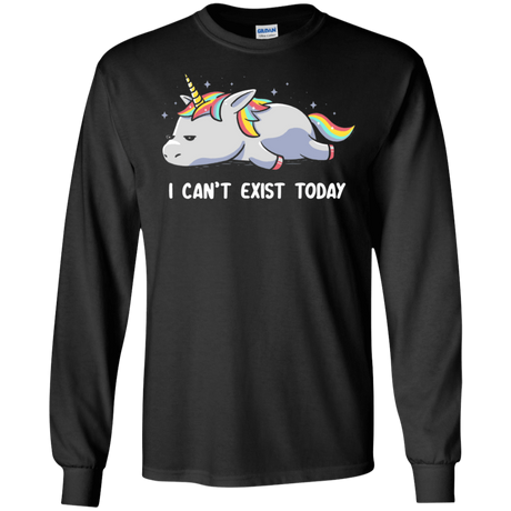 T-Shirts Black / S I Can't Exist Today Men's Long Sleeve T-Shirt