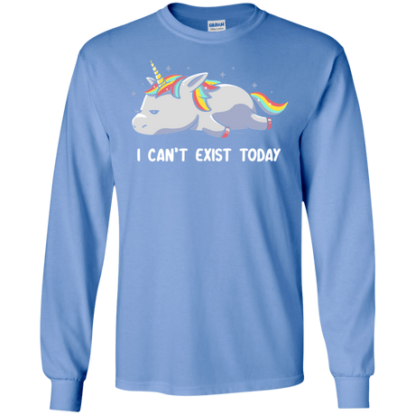 T-Shirts Carolina Blue / S I Can't Exist Today Men's Long Sleeve T-Shirt