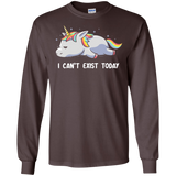 T-Shirts Dark Chocolate / S I Can't Exist Today Men's Long Sleeve T-Shirt