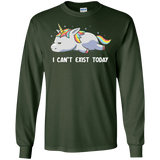 T-Shirts Forest Green / S I Can't Exist Today Men's Long Sleeve T-Shirt