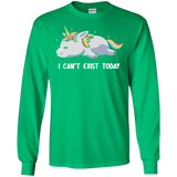 T-Shirts Irish Green / S I Can't Exist Today Men's Long Sleeve T-Shirt