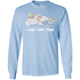 T-Shirts Light Blue / S I Can't Exist Today Men's Long Sleeve T-Shirt