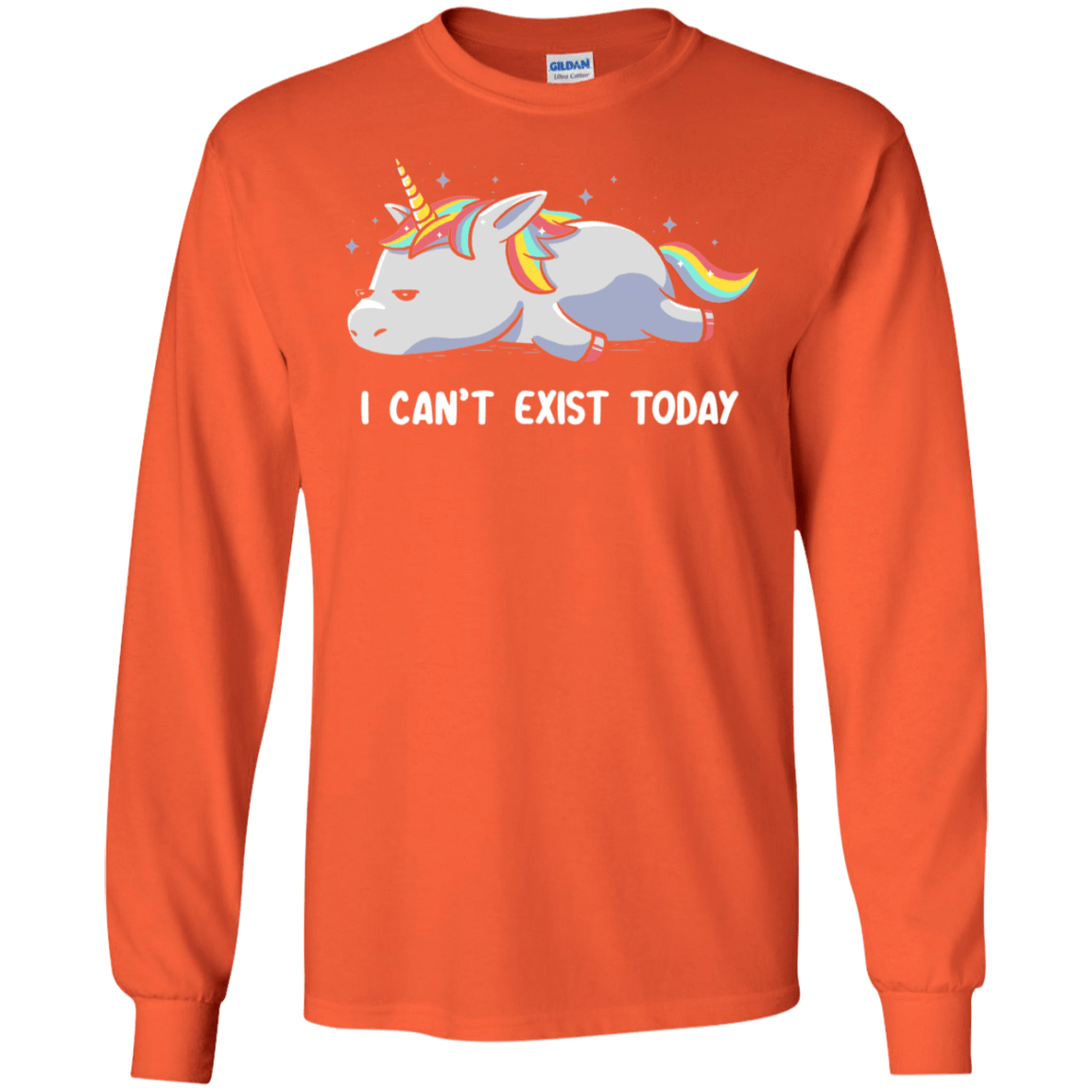 T-Shirts Orange / S I Can't Exist Today Men's Long Sleeve T-Shirt