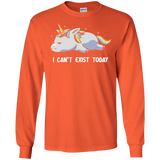 T-Shirts Orange / S I Can't Exist Today Men's Long Sleeve T-Shirt