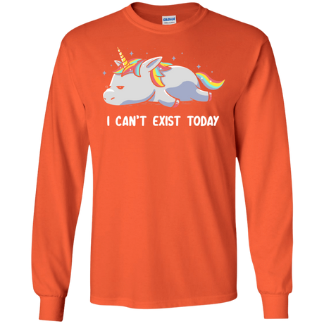 T-Shirts Orange / S I Can't Exist Today Men's Long Sleeve T-Shirt