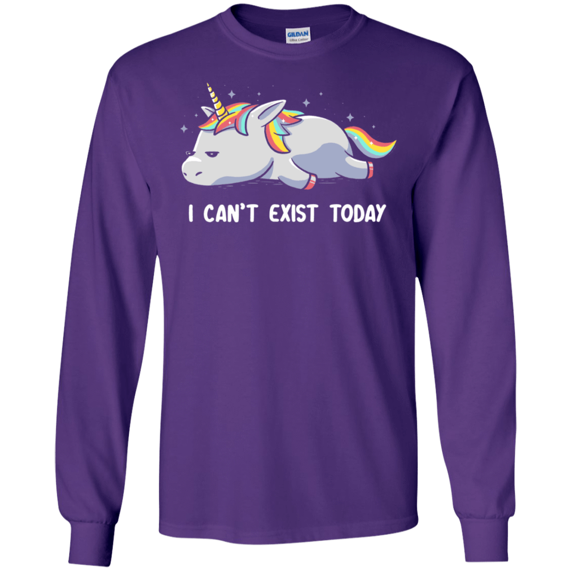 T-Shirts Purple / S I Can't Exist Today Men's Long Sleeve T-Shirt