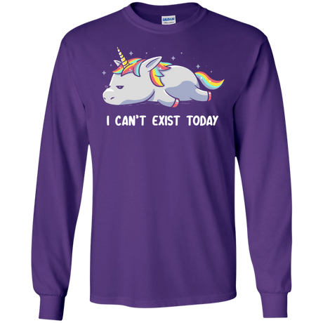 T-Shirts Purple / S I Can't Exist Today Men's Long Sleeve T-Shirt