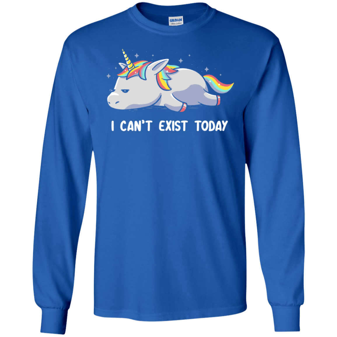 T-Shirts Royal / S I Can't Exist Today Men's Long Sleeve T-Shirt